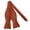 Rust, variant on Men's Silk Blend Solid Color Traditional Freestyle Self-Tie Bow Tie - Rust