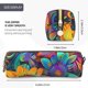 thumbnail image 3 of Easygdp Psychedelic Sunflowers para Estuche de Lápices de Cuero, Estuche de Papelería de Cuero, Estuche de Gran Capacidad con Cremallera, 3 of 7