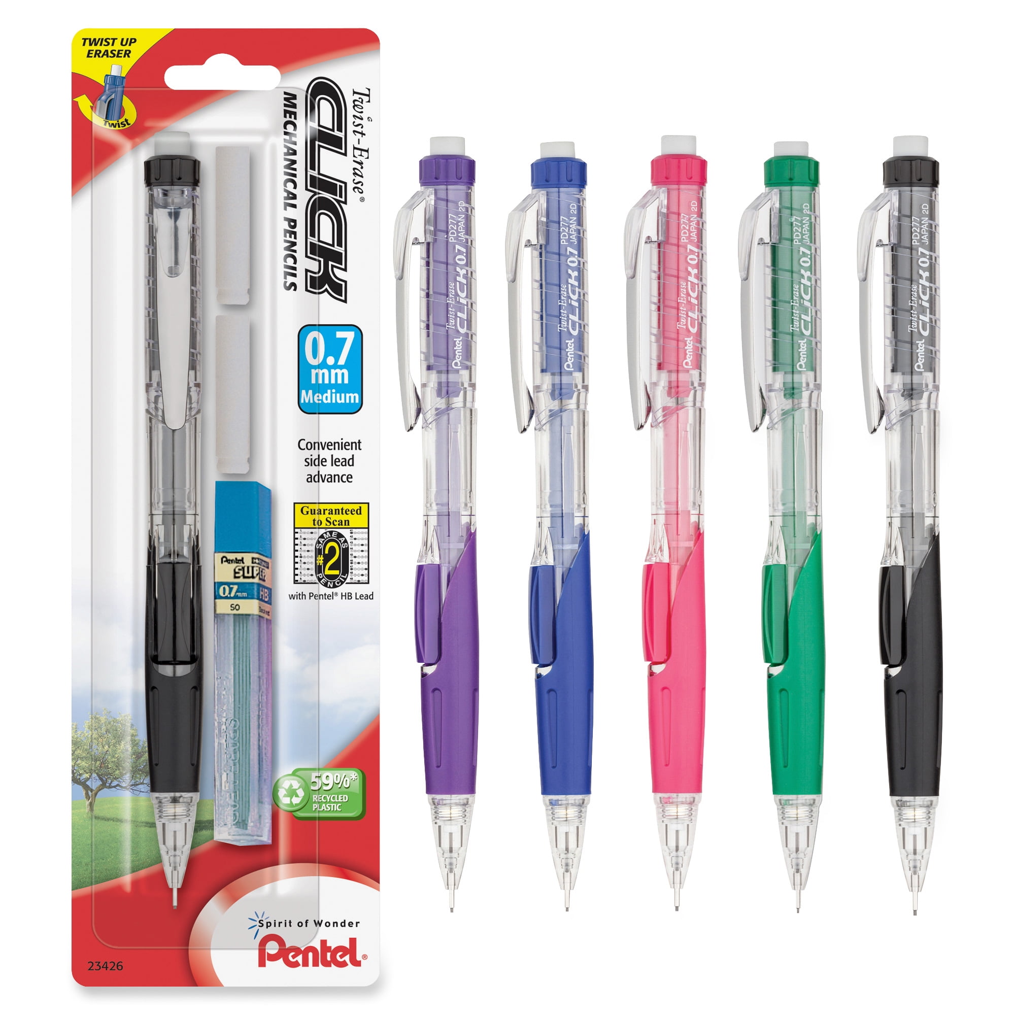 Simply Done Mechanical Pencil Set, No. 2, Medium Lead (0.7 mm)