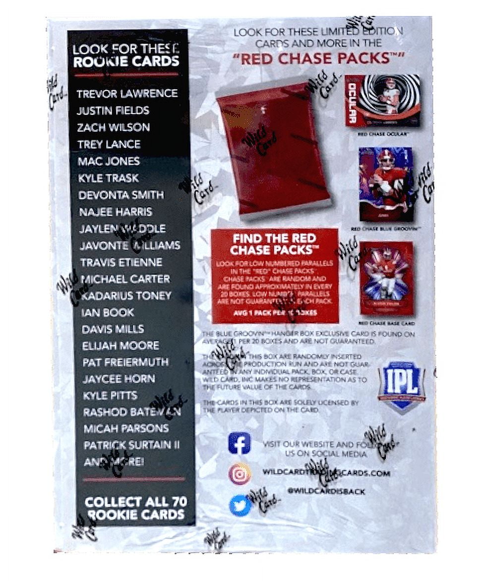 21 Wild Card Aluminations Draft Picks Football Blaster Box