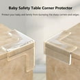 thumbnail image 6 of 4Pcs Children Desk Kids Security Silicon Anticollision Strip Table Corner Protector Corner Guards Edge Protection THICK L SHAPE, 6 of 8