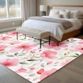 thumbnail image 4 of Elegant Spring Floral Area Rug 5x8 FT, Non Slip Bedroom Throw Carpet, Pink Flower Summer Botanical Washable Soft Floor Carpet Non-Shedding Rug for Living Room Nursery Dorm Office, 4 of 9