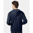 thumbnail image 3 of Unisex Eco-Cozy Fleece Zip Hooded Sweatshirt - MIDNIGHT NAVY - 2XL, 3 of 5