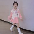 thumbnail image 2 of 3Pcs Sanrioed Anime Melody Kids Girls Jk Princess Clothes Sets Y2K Korean Style Autumn Cartoon Jacket Coat+Skirt Pants Student, 2 of 5