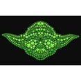 thumbnail image 2 of Junior's Star Wars St. Patrick's Yoda Clover Face  Racerback Tank Top Black Medium, 2 of 5