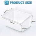 thumbnail image 1 of Garage Tool Organizer Slat Wall Bin Transparent Plastic 1Pack 6.9X5.7X4.5In, 1 of 6