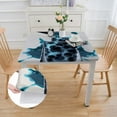 thumbnail image 2 of Acheng Ink Painting Square Fitted Table Cloths 100% Polyester Fiber 52*52, 2 of 8