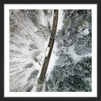 "White Terrain" Framed Painting Print