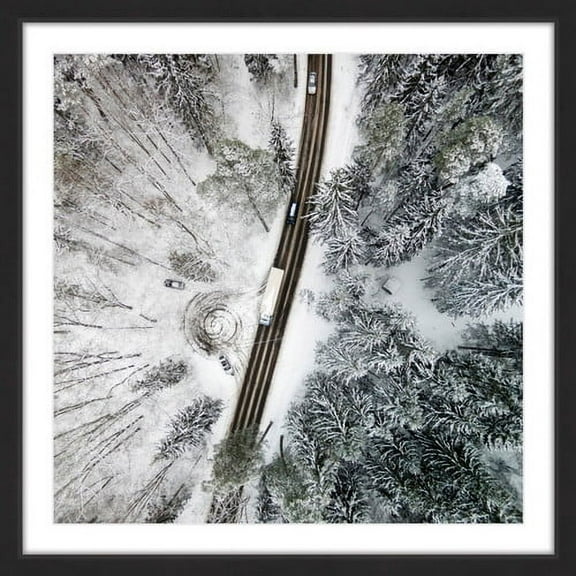 "White Terrain" Framed Painting Print