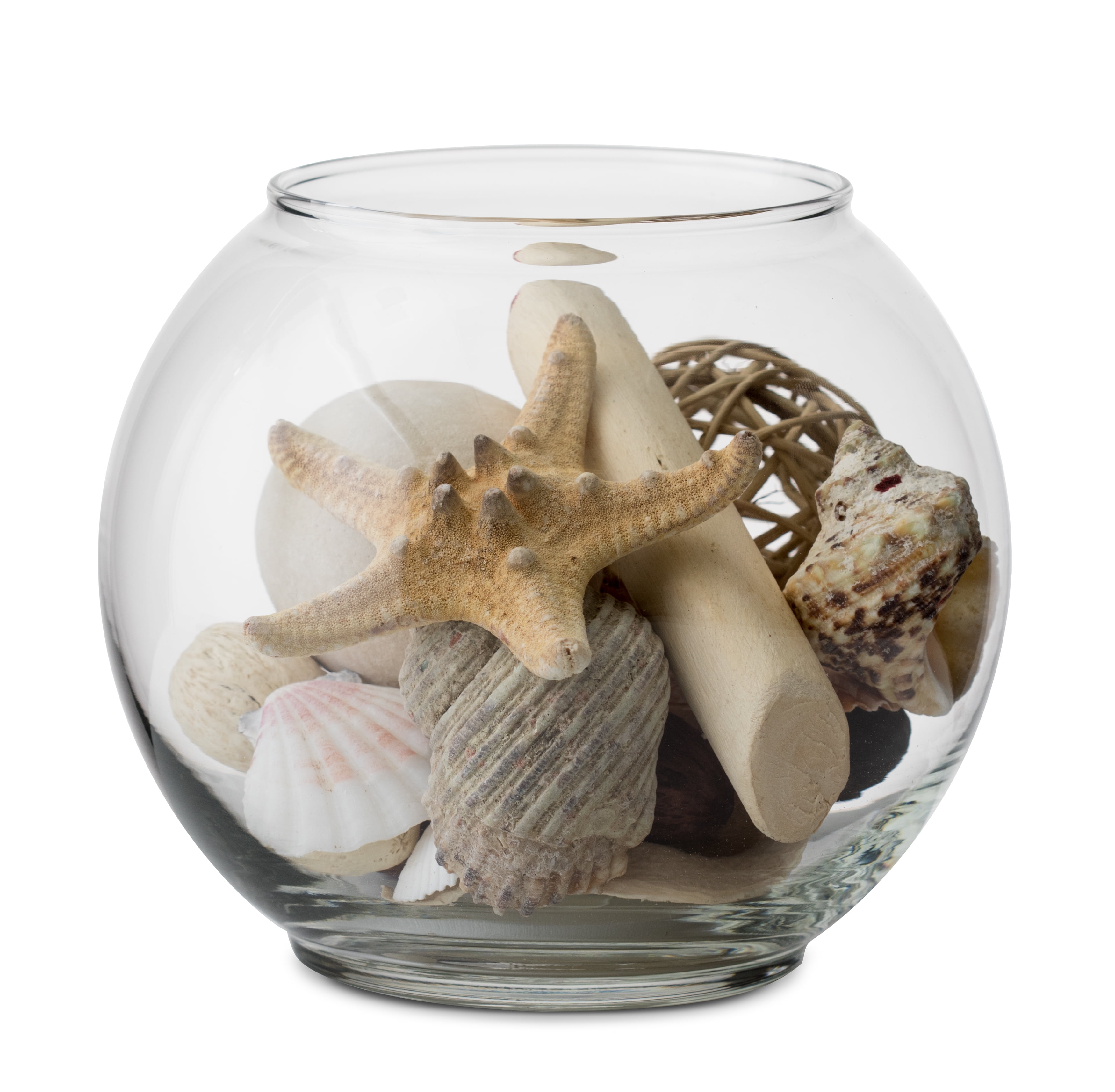 Libbey Clear Glass Bubble Ball Floral Vase, 5.5 in.