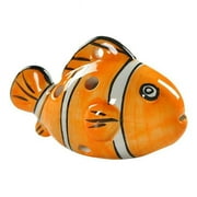 Panda Superstore PS-MUS11973001-KARY01825 6 Holes Fish Ocarina for Child, Orange