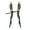 Army Green, variant on Oasiva 2pcs Quick Rapid Camera Straps Double Shoulder Photography Shoulder Straps