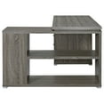 thumbnail image 6 of Yvette 60-inch 3-drawer L-Shape Computer Desk Weathered Grey, 6 of 11