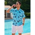 thumbnail image 4 of sogami Mens Short Sleeve Hawaiian Shirt Printed Aloha Summer Beach Shirts, 4 of 6
