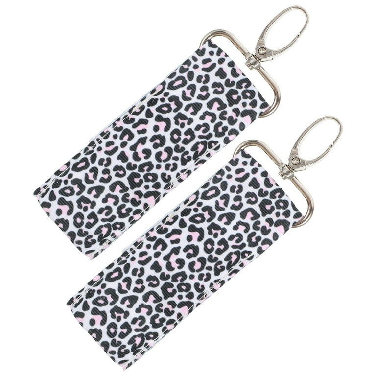 10 Pieces Cow Print Lipstick Holder Lipstick Holder Keychain Sleeve Lipstick  Pouch Lip Balm Holder Sleeve with 10 Metal Key Chains to hold Travel Daily  Accessories Leopard Style