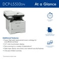 thumbnail image 3 of Brother DCP-L5510DN Business Monochrome Laser All-in-One Printer  with Duplex Printing and Networking, 3 of 15