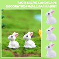 thumbnail image 2 of 10 piezas de mini conejos, figuras de conejos en miniatura, figuras de conejos en miniatura, conejos de Pascua en miniatura, modelo de conejo de resina J6K3, 2 of 6