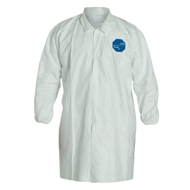 TYVEK® 400, LAB COAT, SNAP FRONT (5), ELASTIC WRIST