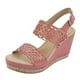 thumbnail image 1 of SANDALIA DE PLATAFORMA COLOR CORAL CON DETALLE COLOR GRIS Mundo Terra 022346, 1 of 2