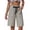 Gray -AK12, variant on Dwellite Women's Striped Bermuda Shorts Casual Drawstring Elastic Waist Summer Vacation Beach Shorts with Pockets Gray XL