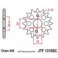 thumbnail image 2 of Jt Sprockets Jtf1310.15Sc Piñón De Contraeje Delantero Ligero Autolimpiante De 15 Dientes Individual, 2 of 3