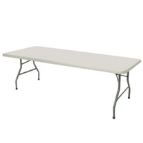 Hampden Furnishings Baldwin Collection 30" x 96" Folding Table, Plastic/ Steel, Grey
