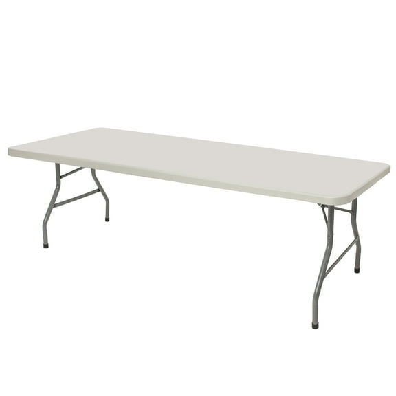 Hampden Furnishings Baldwin Collection 30" x 96" Folding Table, Plastic/ Steel, Grey