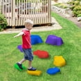 thumbnail image 2 of Outsunny 8 Pcs Pierres de Marche pour Enfants pour Parcours d'Obstacles et Équilibre, 3-8 Ans, 2 of 10