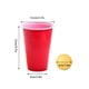 thumbnail image 4 of Bearachild Juego de 12 unidades de juego de fiesta, pelota de tenis de mesa, juego de tazas de bebida, tazas de plástico para bebidas de fiesta familiar, Kits de decoración para fiestas red Bearachild HA002824-01B, 4 of 6