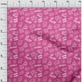 thumbnail image 3 of oneOone Velvet Pink Fabric Game Video Game Doodle Sewing Craft Projects Fabric Prints By Yard 58 Inch Wide, 3 of 4