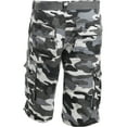 thumbnail image 3 of Ma Croix Men's Premium Utility Loose Fit Twill Cargo Shorts with Belt, 3 of 3