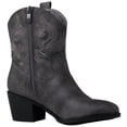 thumbnail image 3 of GLOBALWIN Women's Grey Mid Calf The Western Cowboy Cowgirl Boots 9.5M, 3 of 7