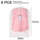 thumbnail image 2 of Bolsas De Ropa Para Colgar Ropa, Bolsa De Ropa Transparente De 6 Piezas, Bolsa De Traje De Plástico A Prueba De Polvo, Protector De Abrigos Fundas De Ropa Con Cremallera Para Almacenamiento, 2 of 5