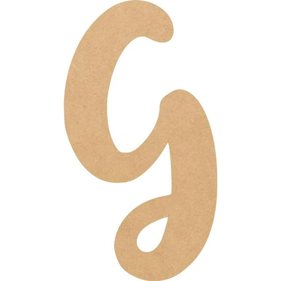 Cheap Wood MDF Letter 10'' Tall Jacklin Letters DIY G, Paintable Craft Project A-Z