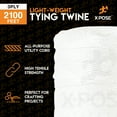 thumbnail image 5 of Polypropylene Tying Twine - 3 Ply White Plastic Poly Twine String 2100' Roll - Soft On Hands - Heavy Duty Outdoor & Indoor Tie Line - Baling Twine, Shipping & Bundling Twine, Packaging Rope 4 Pack, 5 of 5