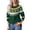 Green #808, variant on Bovemsi Sweaters for Women Cozy Pumpkin Print Long Sleeves Knit Sweater Crewneck Casual Pullover Tops Fall Halloween Party Sweatershirt Fall Sweaters