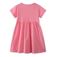 thumbnail image 4 of Gubotare Dresses for Baby Girl Girls Dresses Toddler Girls Dress Casual Party Print A-line Dress Sundress 3T 4T (Red,3-4 Years), 4 of 8