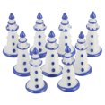 thumbnail image 1 of 10pcs Mini Lighthouse Decor Mediterranean Figurines Ornaments Landscaping Decors, 1 of 7
