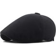 thumbnail image 2 of CoCopeaunts Newsboy Hats for Men Women Vintage Octagonal Cap Breathable Linen Artist Painter Hat Retro Ivy Flat Men Beret Hat, 2 of 7