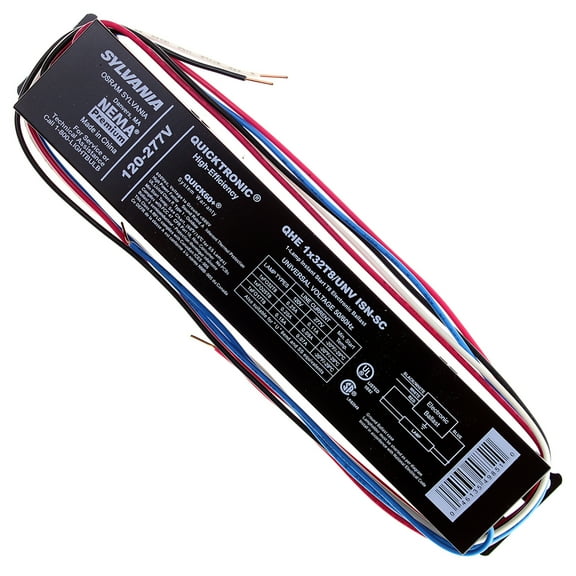 Sylvania Osram QHE1X32T8/UNV-ISN-SC T8 Fluorescent Ballast, 1 lamp, 120/277V 32W T8