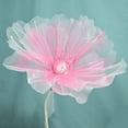 thumbnail image 3 of Flores de Gasa de 197 Pulgadas de Diámetro Flores de Cinta de Organza Hechas a Mano Reutilizables Flores Artificiales para Decoración Exterior de Boda ANGGREK  Otros, 3 of 8