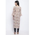 thumbnail image 4 of Rajnandini Women's Pure Cambric Cotton Jaipuri Printed Kurti (JOPLJPR135-XL_White_XL), 4 of 5