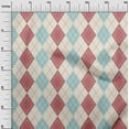 thumbnail image 3 of oneOone Cotton Flex Dark Rose Brown Fabric Argyle Quilting Supplies Print Sewing Fabric By The Yard 40 Inch Wide, 3 of 4