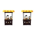 thumbnail image 2 of 2PC Halloween Spooky Coffee Statue Cute Ghost Barista Coffee Stand Figurine Mini Spooky Little Coffee Booth Tabletop Ornament for Tiered Tray Bookshelf Office Coffee Table, 2 of 14