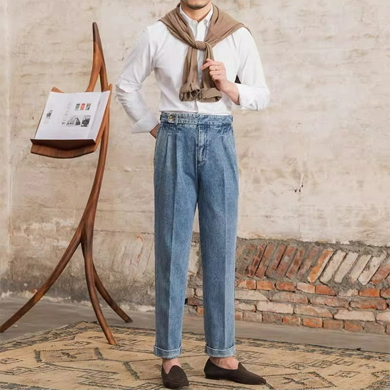 denim colored dress pants Denim Five Pocket Pants