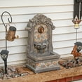 thumbnail image 6 of Sunnydaze Enchanting Estate Polyresin Outdoor Wall Water Fountain with Lights, 6 of 9