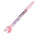 thumbnail image 3 of Black Gel Pen Liquid Paillette Handle Cartoon Cap Painting Writing Stationery Soft RubberPink Pen Holder, 3 of 5