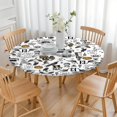 thumbnail image 3 of Halloween Pattern Round Fitted Tablecloth with Elastic Edge,Dining Table Cover Waterproof,Outdoor Round Tablecloth for Camping,Dining,Indoor and Outdoor, 3 of 7