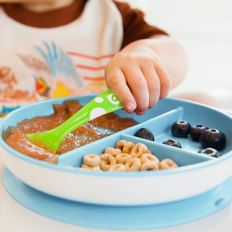 Munchkin Stay Put Divided Suction Plate, Blue photo 5