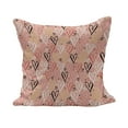 thumbnail image 1 of Coral Fluffy Throw Pillow Cushion Cover, Scribbled Little and Big Different Size Heart Forms Love Valentines Mothers Day Theme, Decorative Square Accent Pillow Case, 24" x 24", Coral, by Ambesonne, 1 of 5